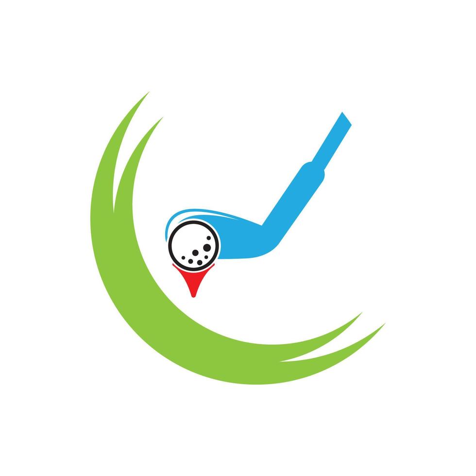 golf icoon vector illustratie logo sjabloon