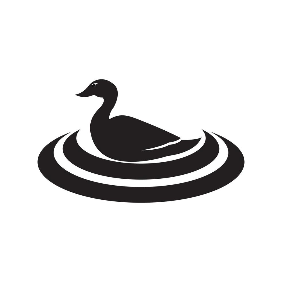 eend vector icoon illustratie logo ontwerp