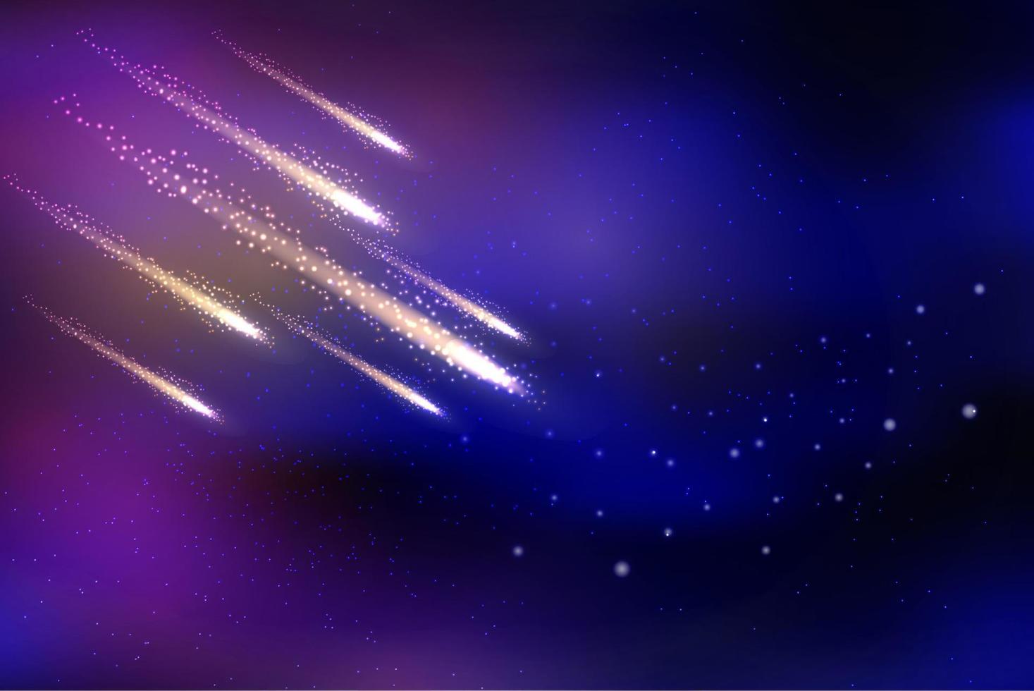 abstract ruimte achtergrond met kometen vector