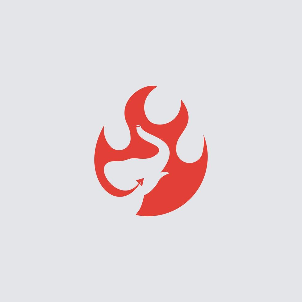 olifant brand vlam jumping logo vector icoon illustratie