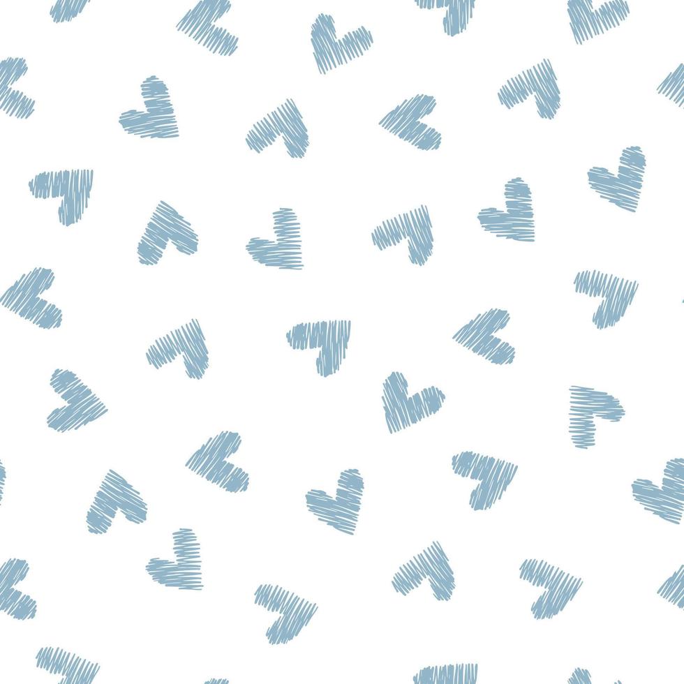 blauw hart naadloos liefde hart ontwerp vector achtergrond. naadloos patroon Aan Valentijnsdag dag. de naadloos structuur met hart.