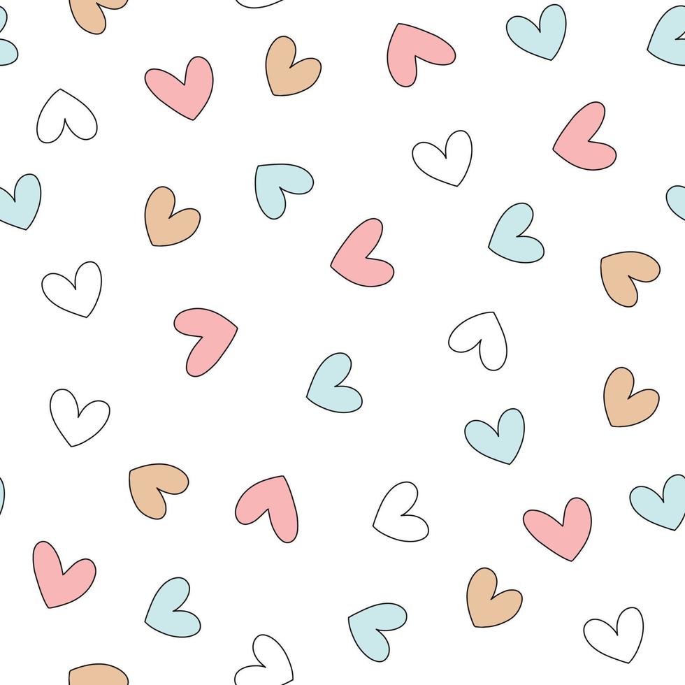 naadloos liefde hart ontwerp vector achtergrond. naadloos patroon Aan Valentijnsdag dag. de naadloos structuur met hart.