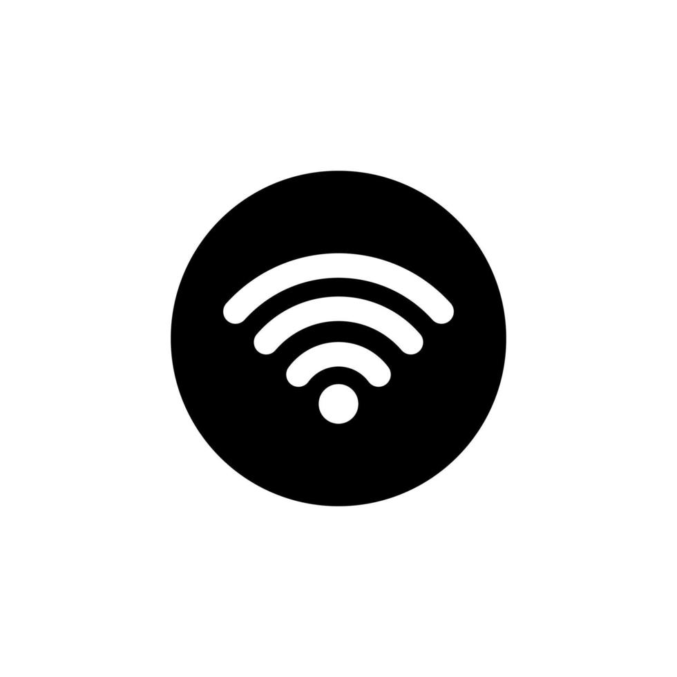 Wifi icoon bewerkbare het dossier met zwart en wit kleur vector