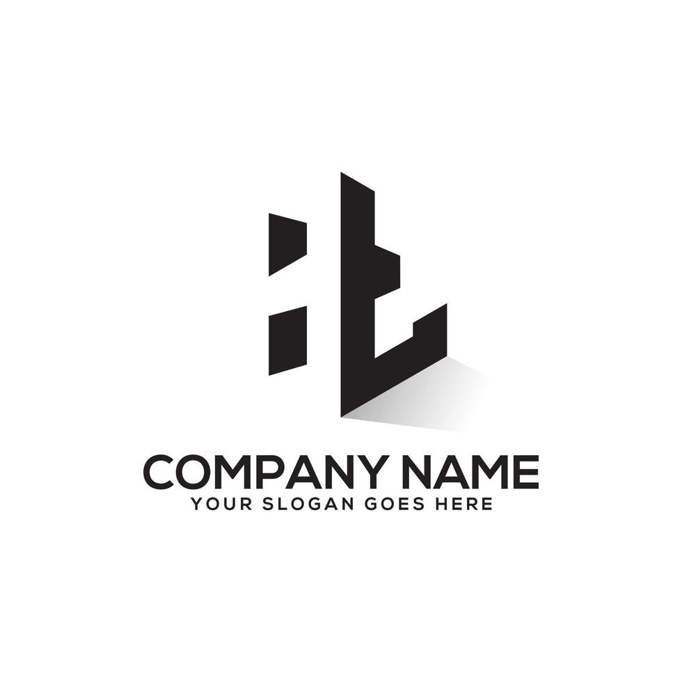 zeshoekig ht eerste brief logo ontwerp met negatief ruimte stijl , perfect voor bedrijf en financiën bedrijf naam, industrie enz vector