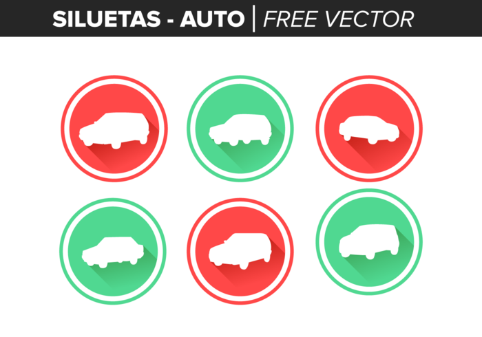 Siluetas Auto Gratis Vector