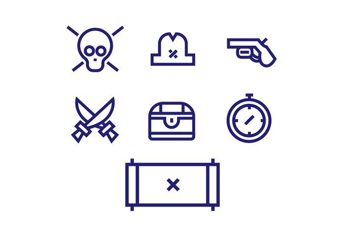 Piraten pictogram vector