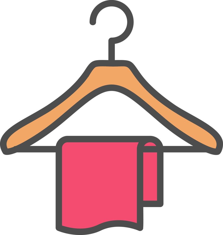 handdoek hanger vector icoon