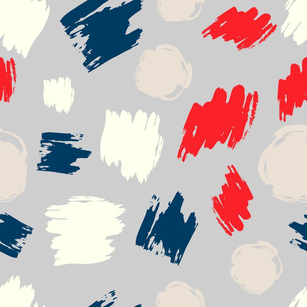 naadloos patroon met kleurrijk hand- getrokken kattebelletje smeren. abstract grunge textuur. vector illustratie