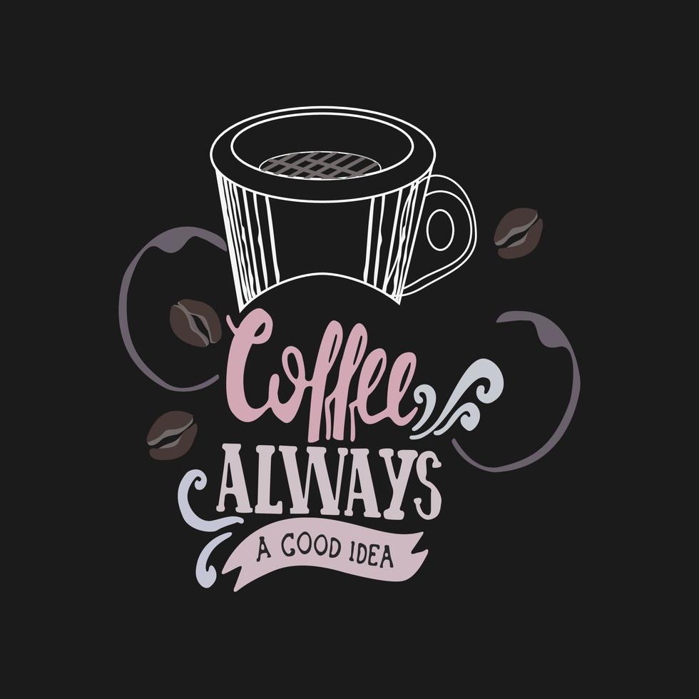 koffie poster illustratie ontwerp vector