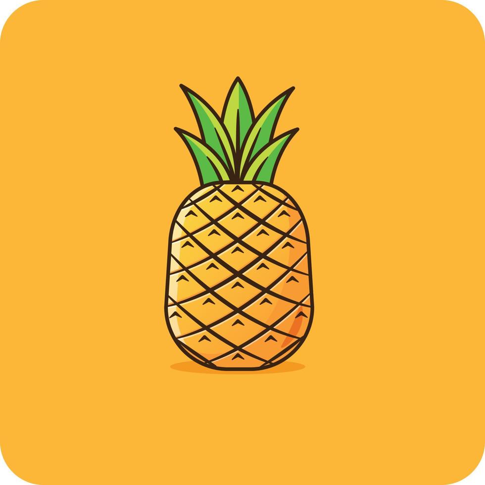 ananas fruit, zomer fruit voor gezond vector