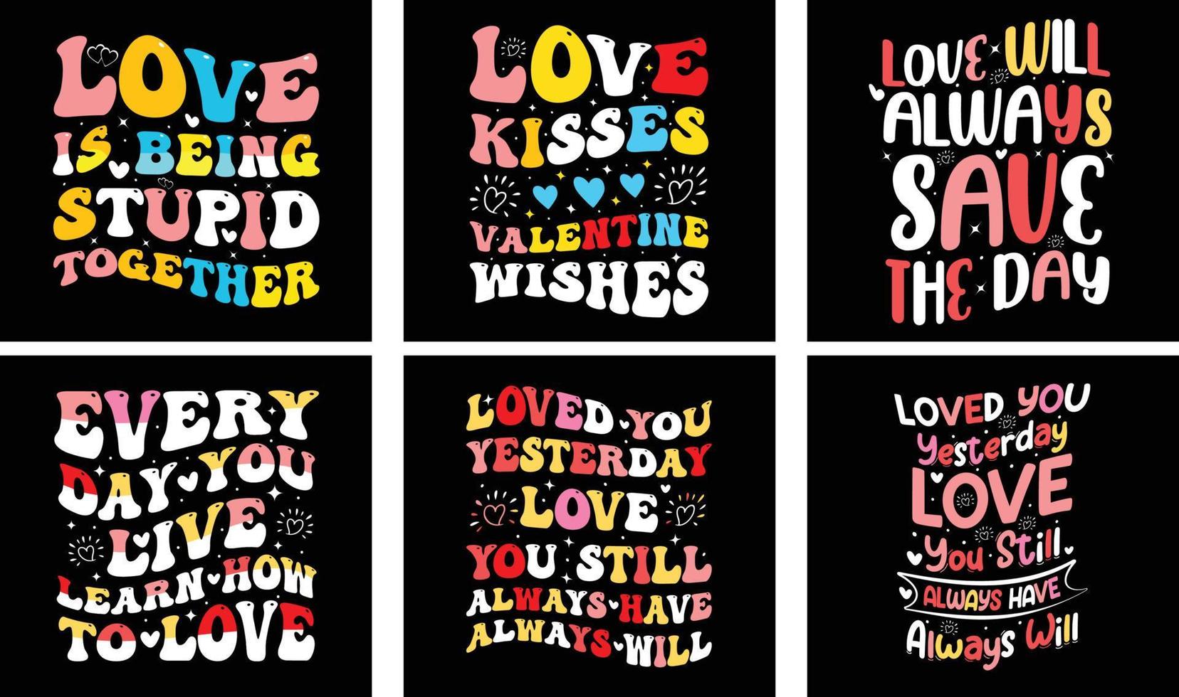 Valentijnsdag dag t-shirt ontwerp bundel. Valentijnsdag dag vector grafiek. Valentijnsdag dag typografie t-shirt ontwerp