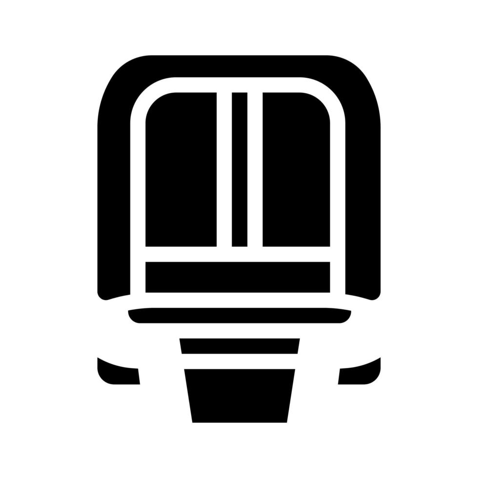 maglev modern trein spoorweg glyph icoon vector illustratie