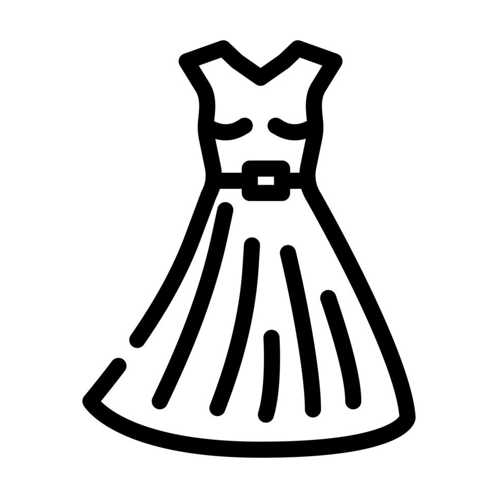 jurk stilist lijn icoon vector illustratie