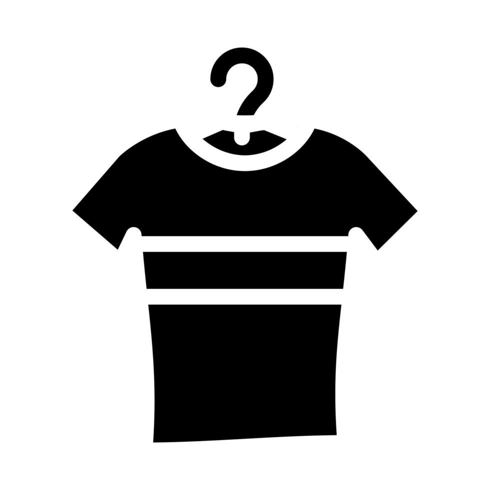 t-shirt elegant glyph icoon vector illustratie