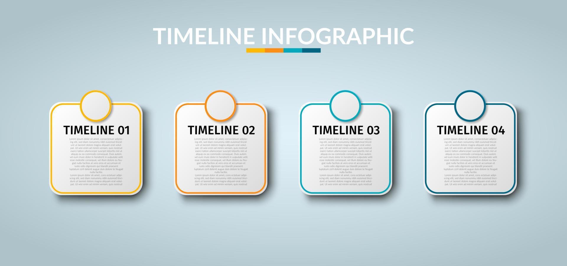 bedrijf infografisch. modern infographic sjabloon. abstract diagram met 4 stappen, opties, onderdelen, of processen. vector bedrijf sjabloon voor presentatie. creatief concept voor infographic