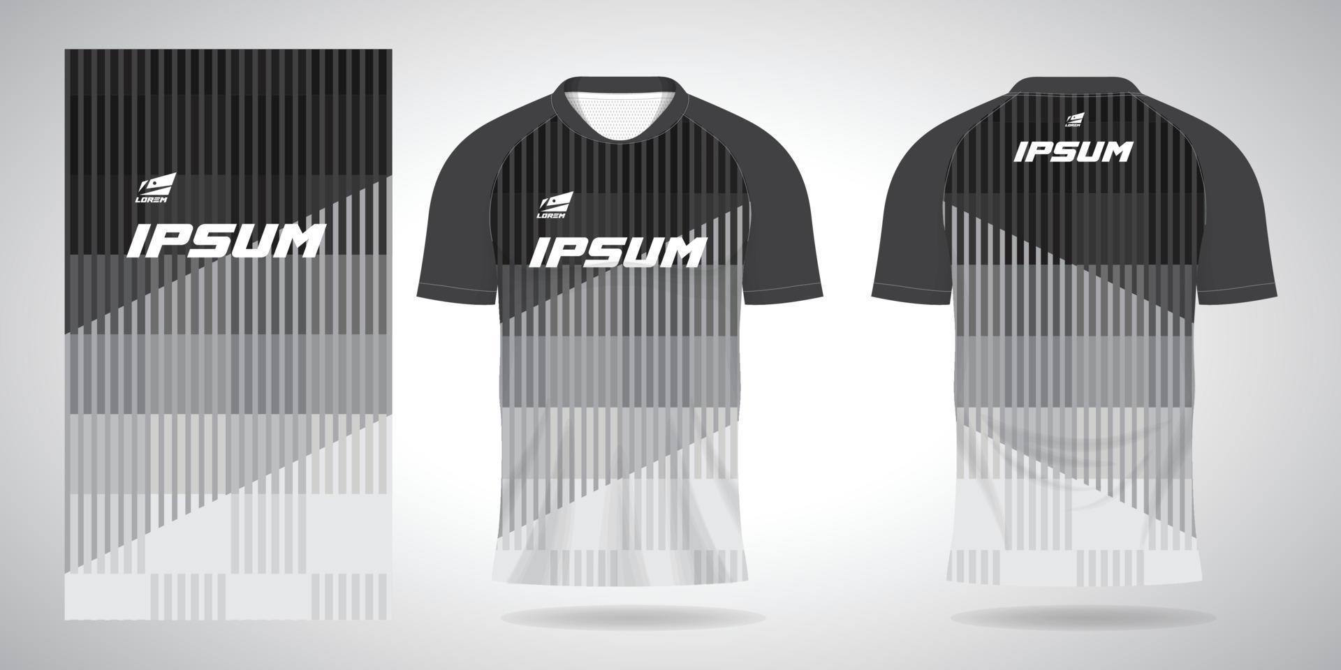 witte sportshirt jersey ontwerpsjabloon vector