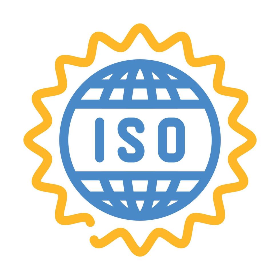 iso standaard- kleur icoon vector illustratie