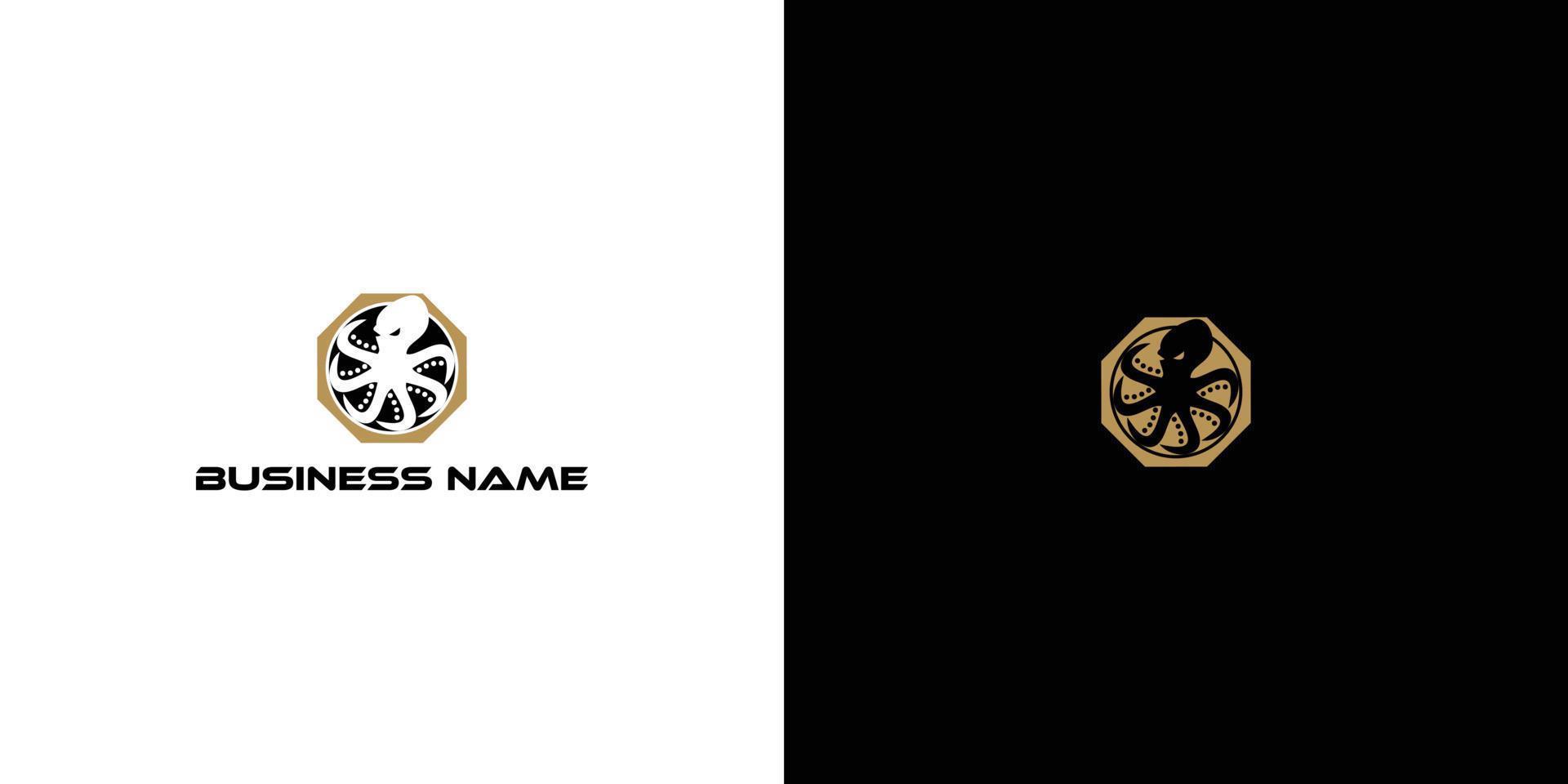 Octopus exclusief logo ontwerp inspiratie vector