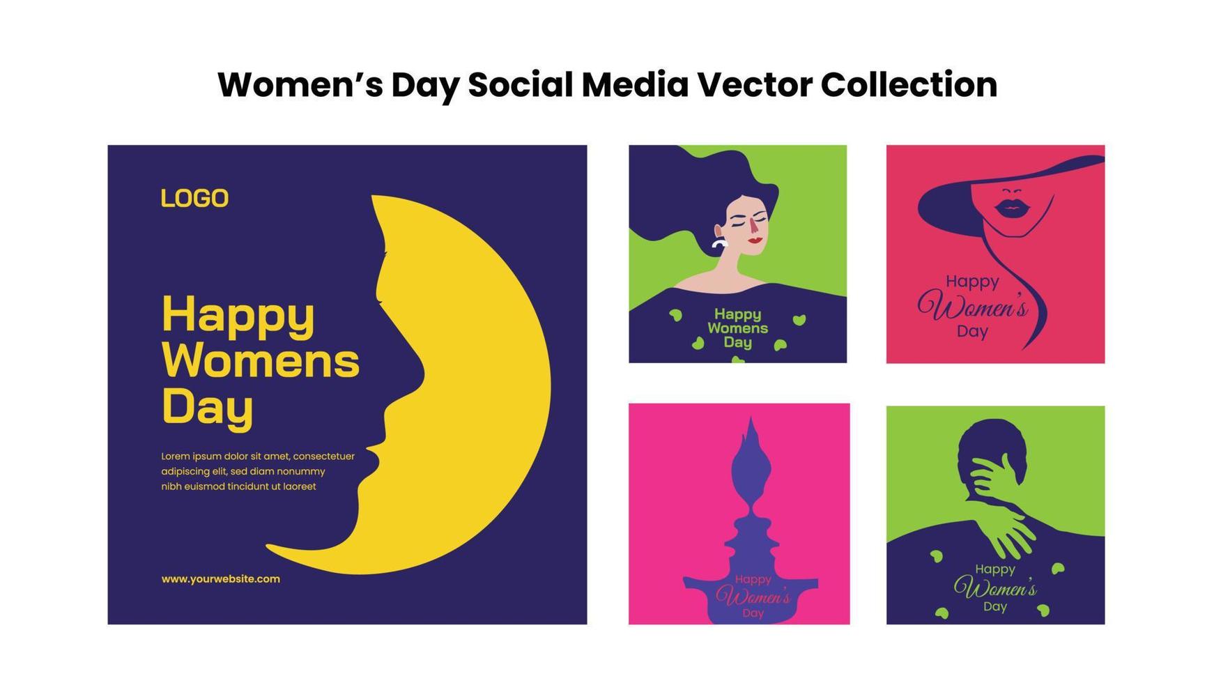 vrouwen dag vector illustratie verzameling