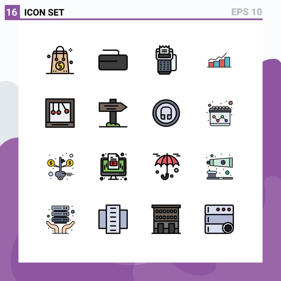 16 gebruiker koppel vlak kleur gevulde lijn pak van modern tekens en symbolen van toenemen flowchart kaart tabel betaling bewerkbare creatief vector ontwerp elementen