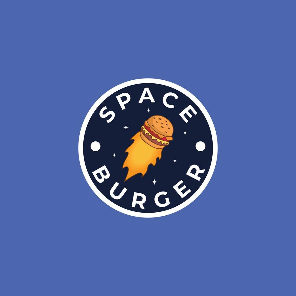 ruimte hamburger logo vector
