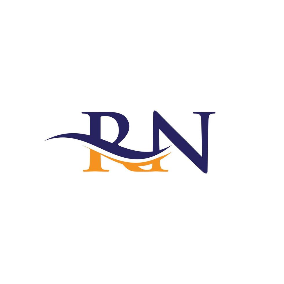 modern rn logo ontwerp voor bedrijf en bedrijf identiteit. creatief rn brief met luxe concept. vector