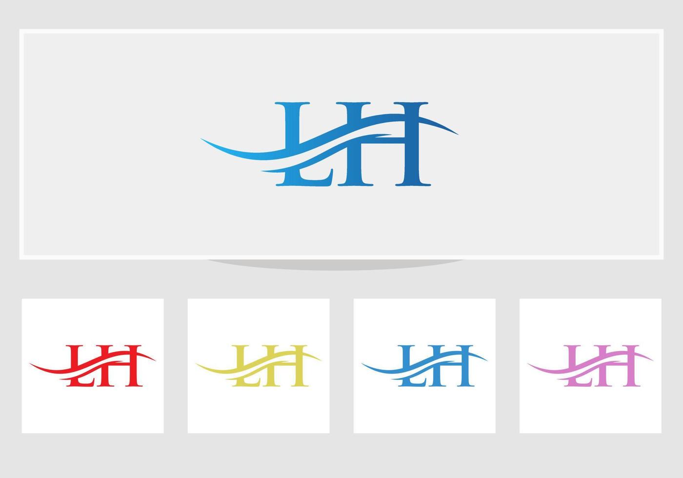 modern lh logo ontwerp voor bedrijf en bedrijf identiteit. creatief lh brief met luxe concept vector