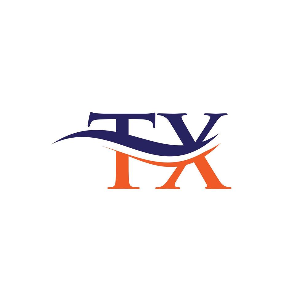 modern TX logo ontwerp voor bedrijf en bedrijf identiteit. creatief TX brief met luxe concept. vector