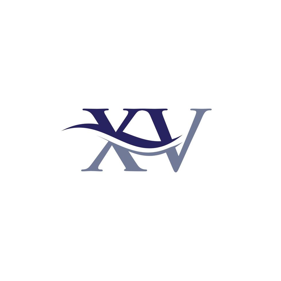 modern xv logo ontwerp voor bedrijf en bedrijf identiteit. creatief xv brief met luxe concept. vector