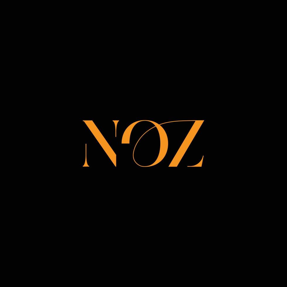 creatief noz negatief ruimte brief logo ontwerp, logo, alfabet, merk, bedrijf, zakelijk, cyberruimte, elegant, financiën, lettertype, wereldbol, grafisch, identiteit, brief, marketing, vector