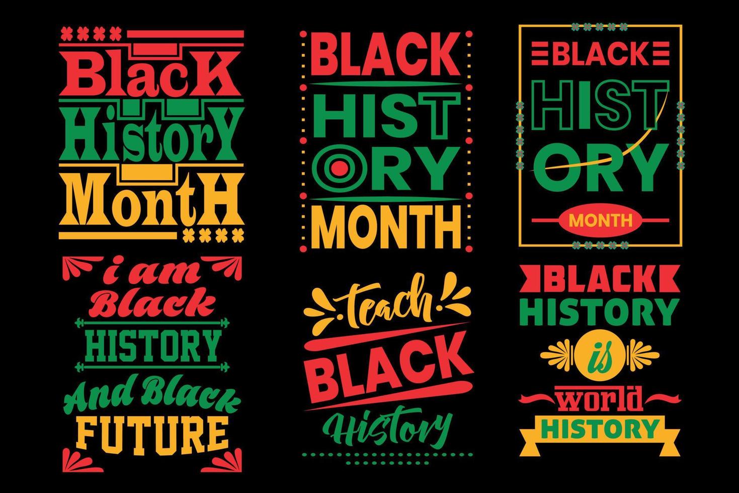 zwart geschiedenis maand t overhemd ontwerp vector