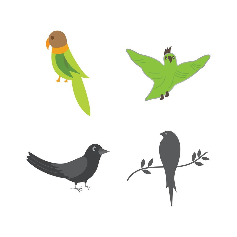 vogel vleugel duif logo vector