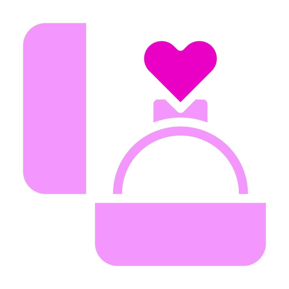 ring solide roze Valentijn illustratie vector en logo icoon nieuw jaar icoon perfect.