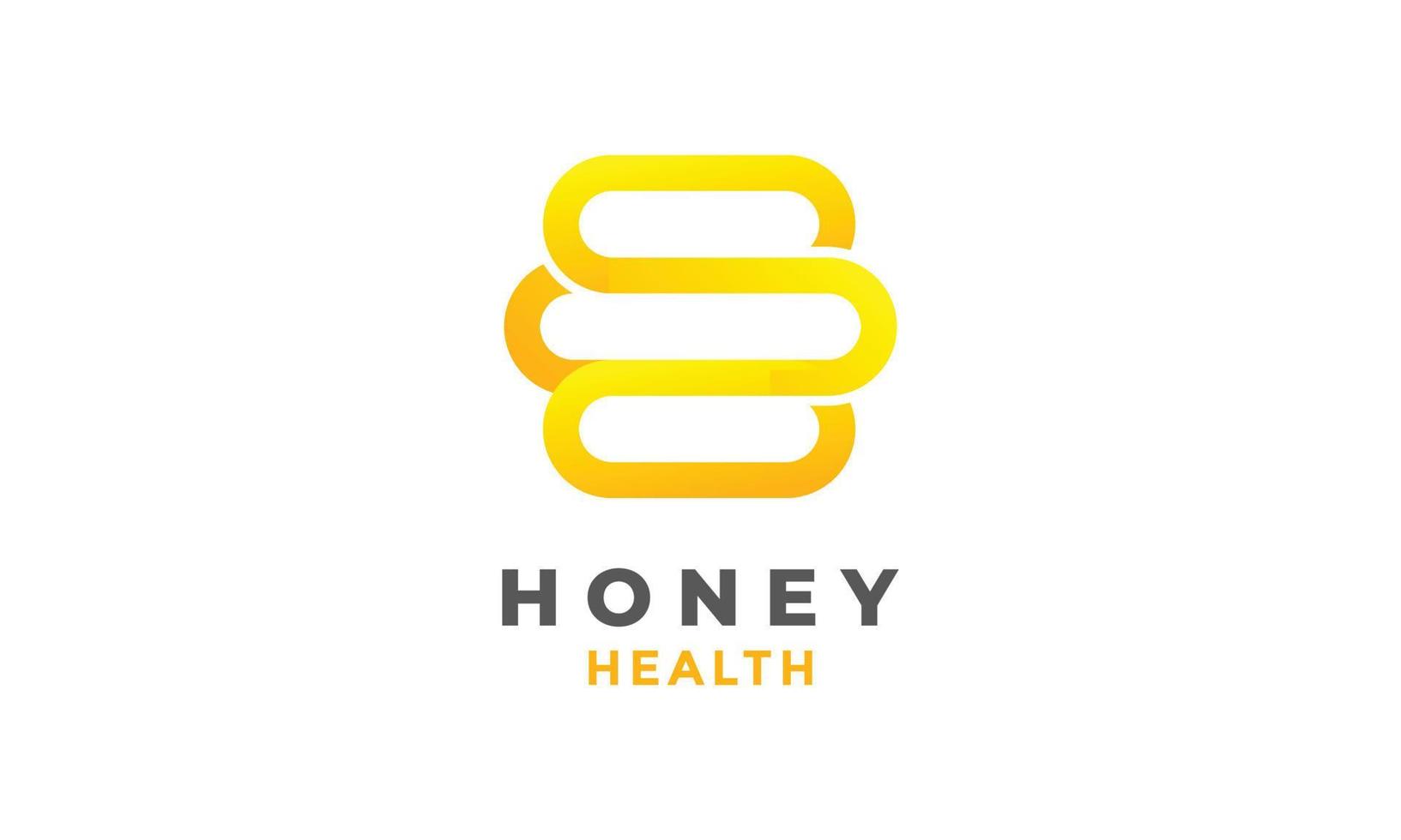 logo honing gezond vector geel kleur