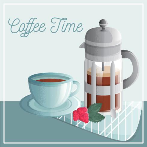 Koffie vectorillustratie vector