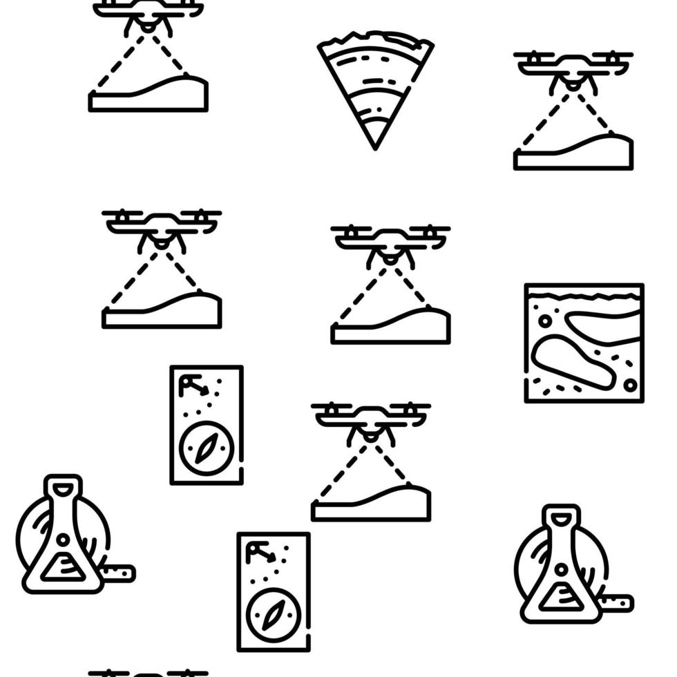 geodesie apparatuur vector naadloze patroon