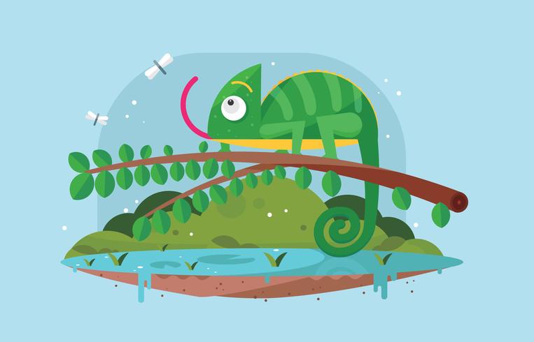 Gratis Chameleon Vector