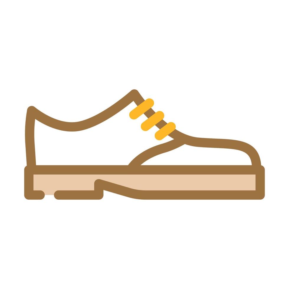 schoenen voor bruidegom kleur icoon vector illustratie