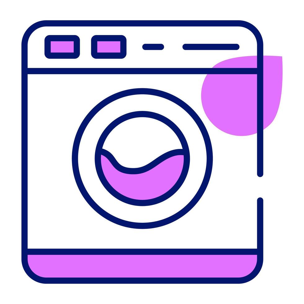 het wassen machine ontwerp van huishoudartikelen vector icoon