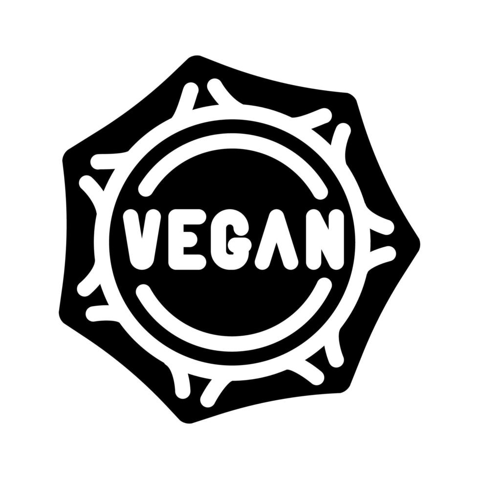 veganistisch knoedels glyph icoon vector illustratie