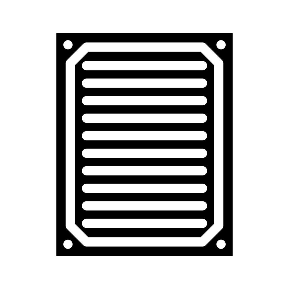 filter lucht schoonmaakster een deel glyph icoon vector illustratie