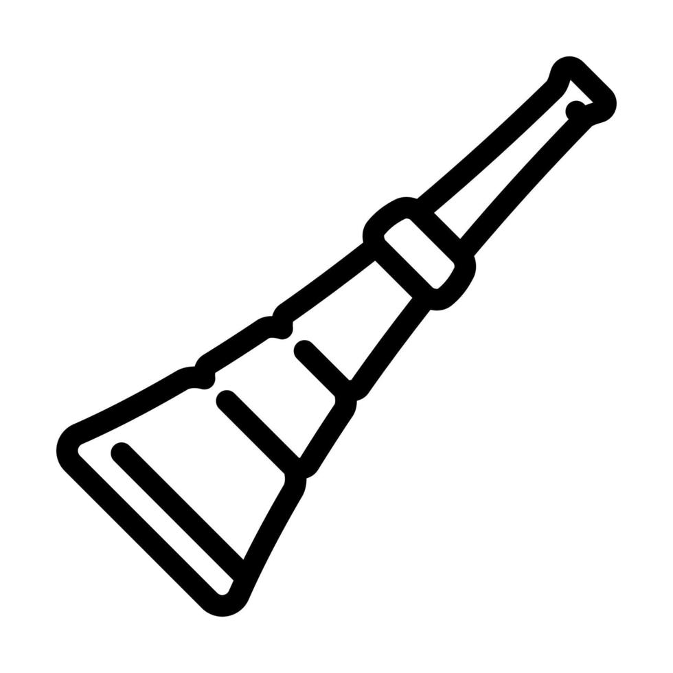 fippel fluit lijn icoon vector illustratie