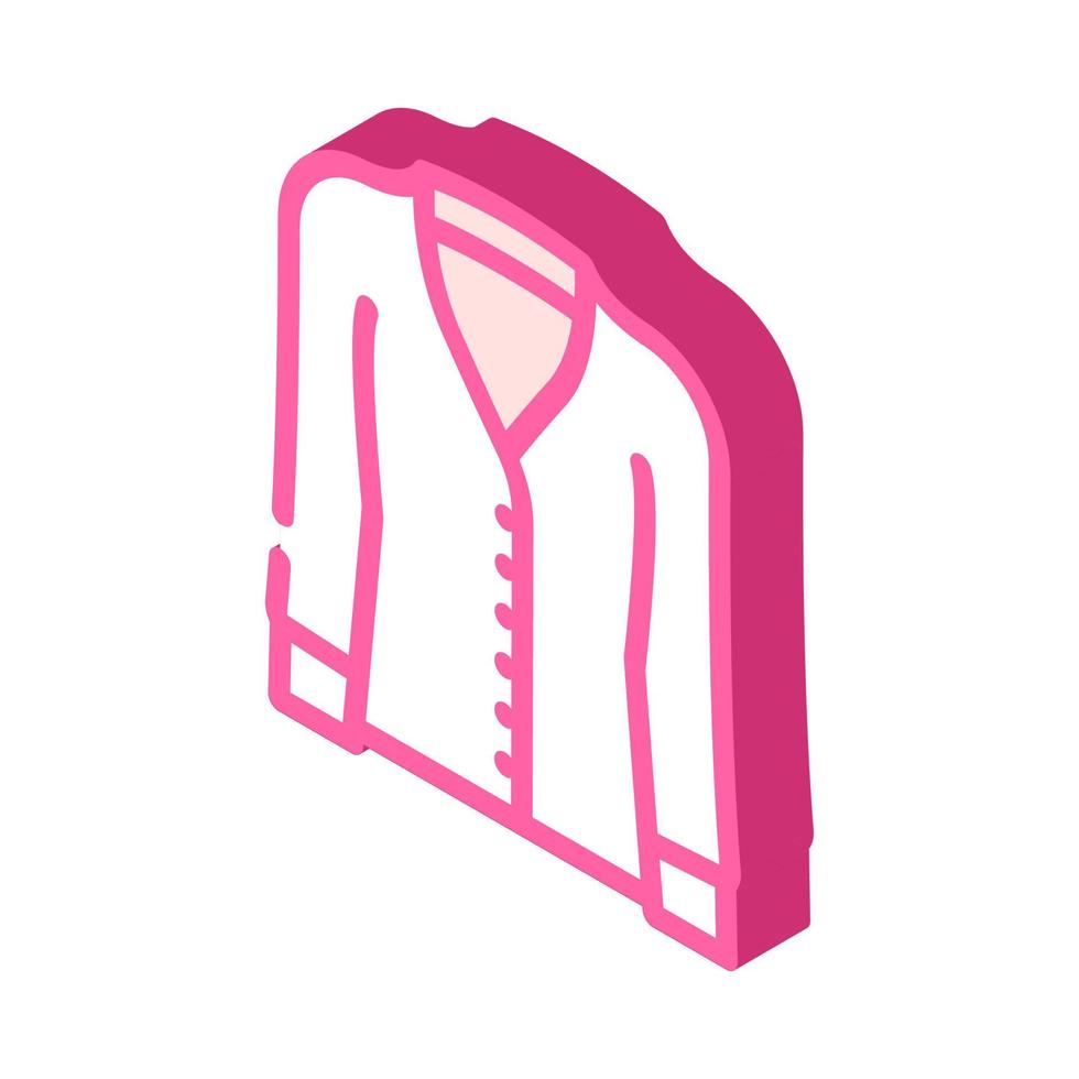 vesten kleding isometrische icoon vector illustratie