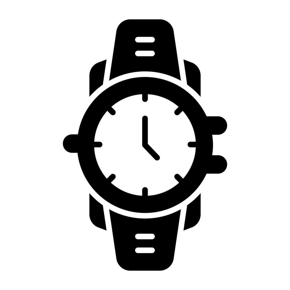 een polshorloge icoon ontwerp, portable uurwerk apparaat vector