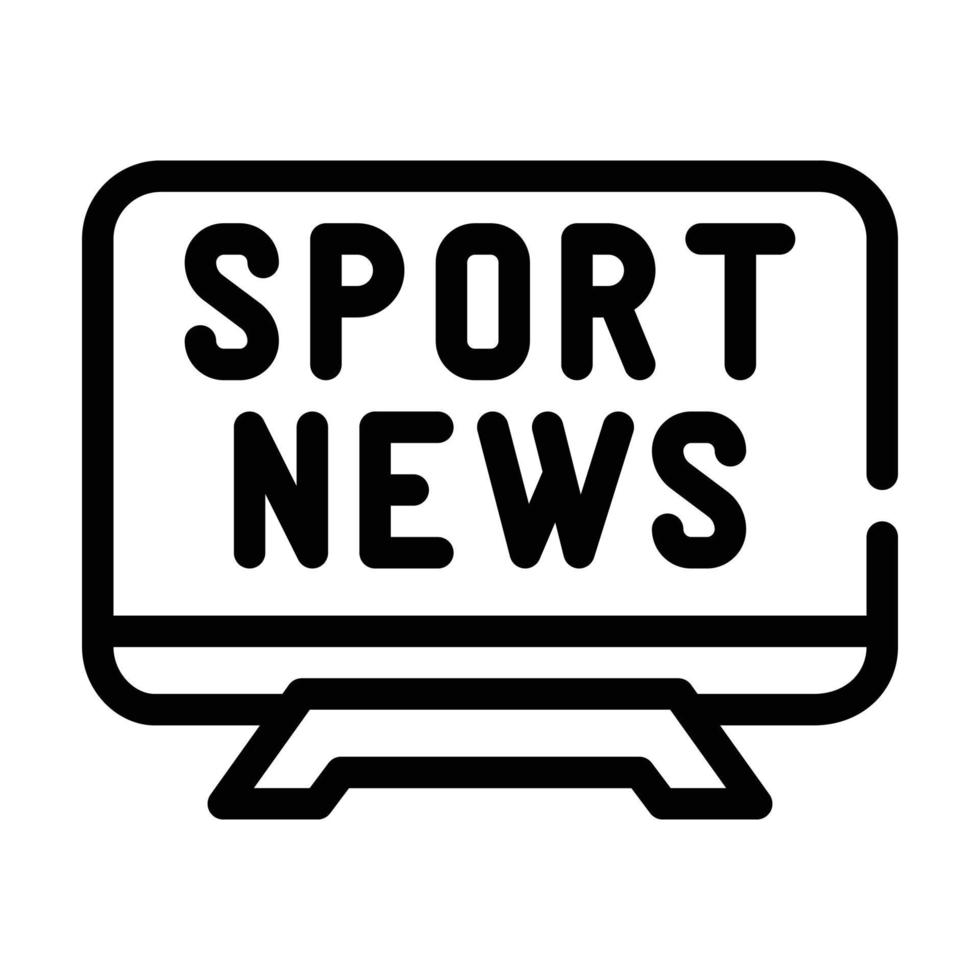 sport nieuws lijn icoon vector illustratie teken