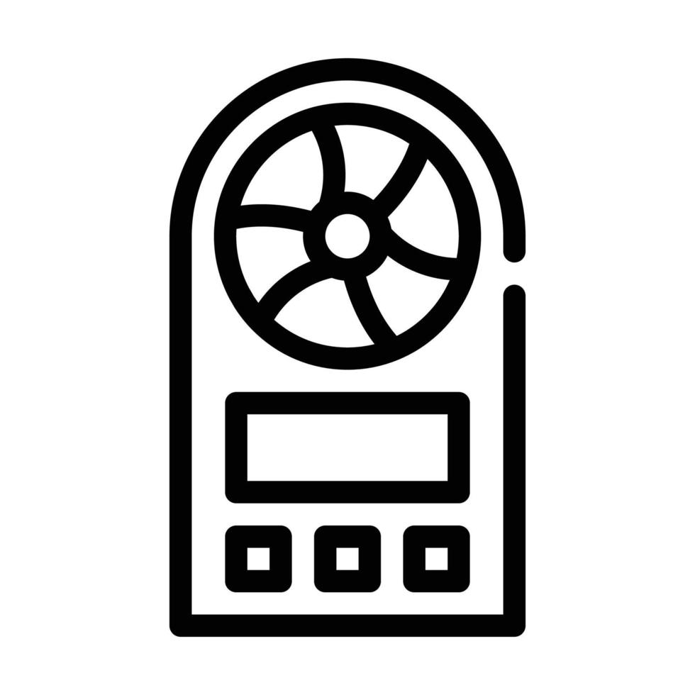 anemometer meten uitrusting lijn icoon vector illustratie