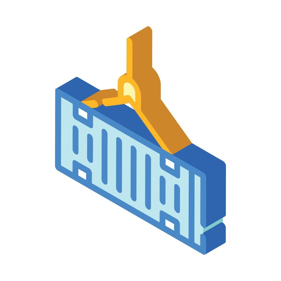 houder logistiek isometrische icoon vector geïsoleerd illustratie
