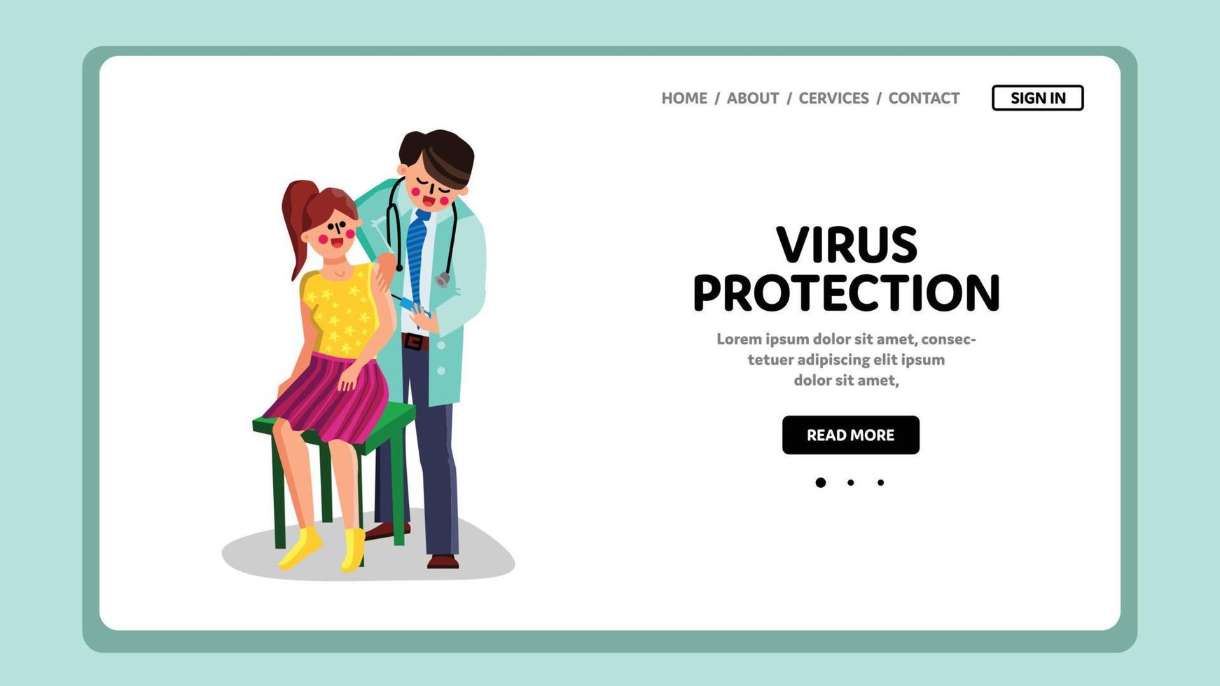 virus bescherming medisch apotheek procedure vector illustratie