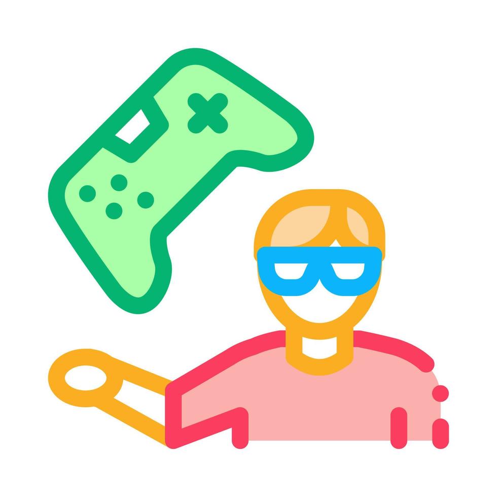 gamer gaming icoon vector schets illustratie