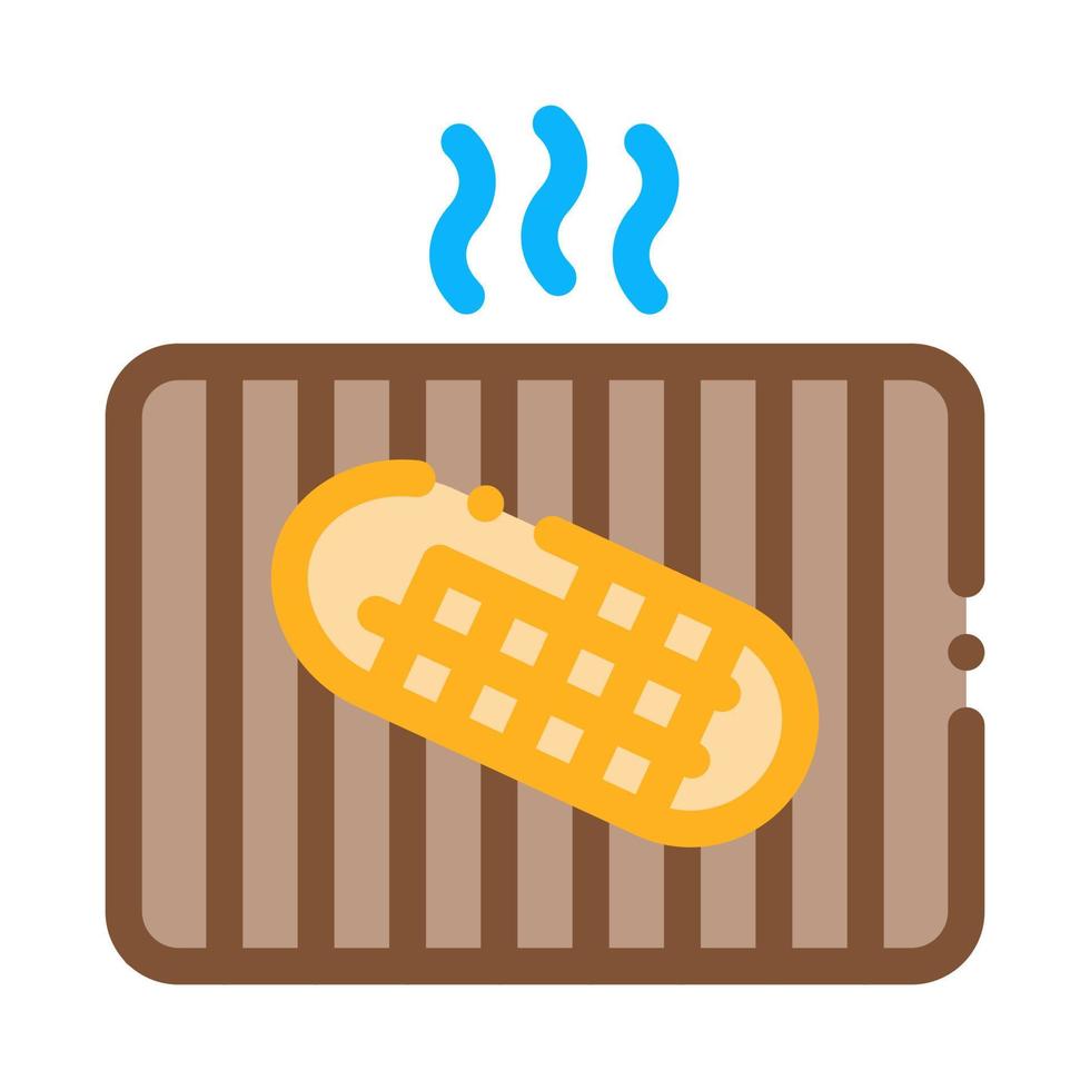 frituren brood icoon vector schets illustratie
